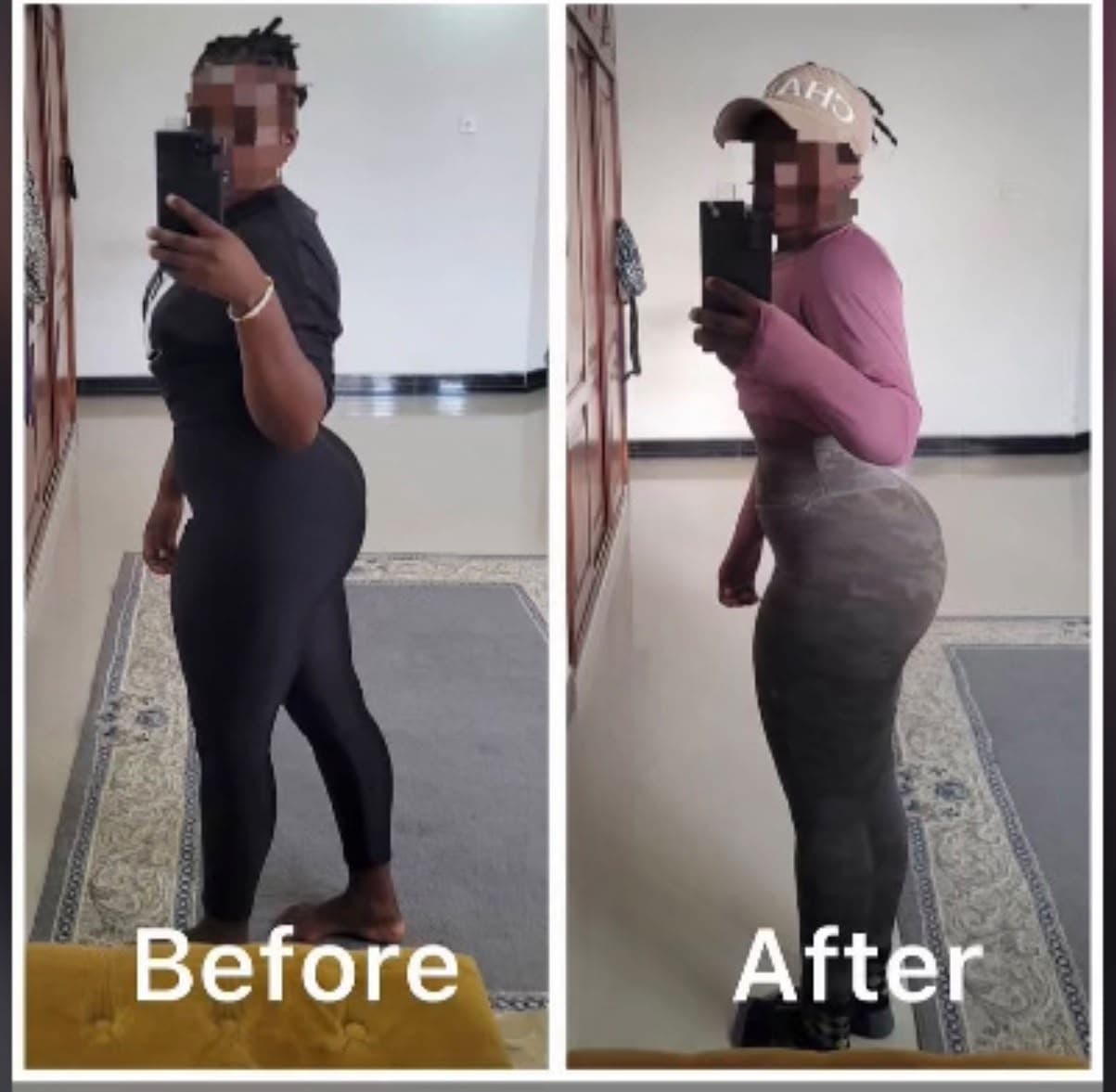 Customer before and after photos